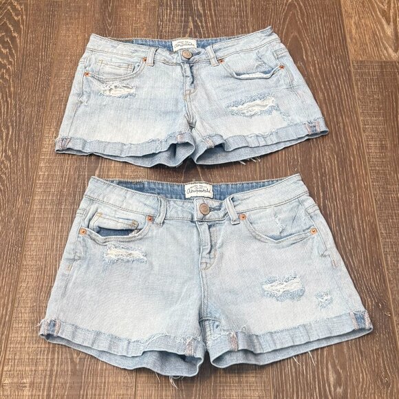 Aeropostale Distressed Jean Shorts – Set of 2 – Size 5/6 - Picture 4 of 12